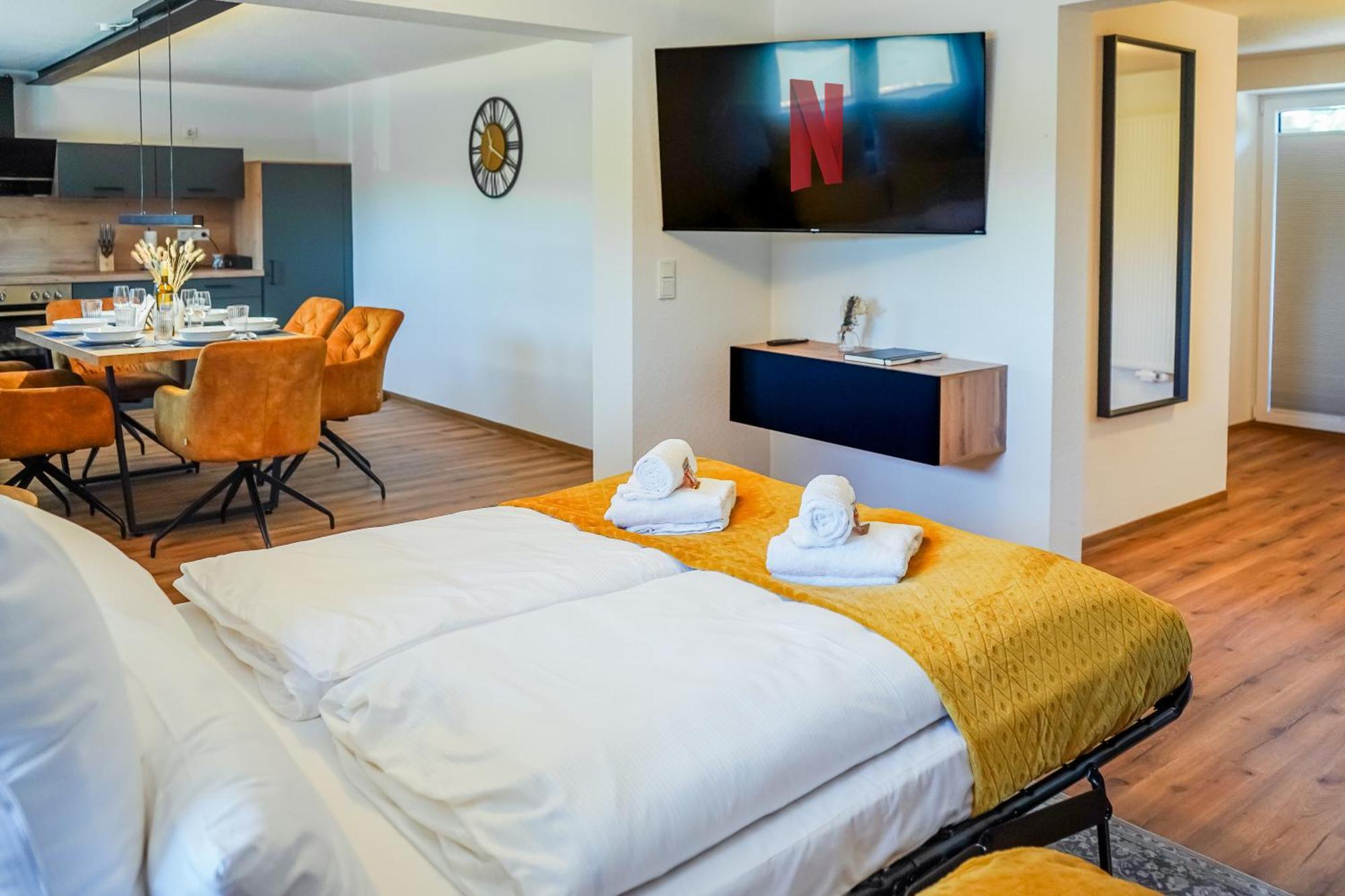7Seas Boutique Ferienhaus Bostalsee - 2 Apartments Oder Ganzes Haus, Mit Sauna 노펠덴 외부 사진